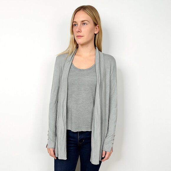 White House Black Market Sweaters - 2/$30 White House Black Market Shawl Open Cardigan Heather Gray Large #9987